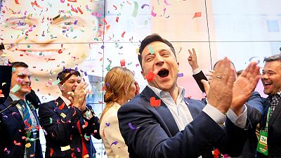 Party of Ukraine's new president leads parliamentary vote race Party of Ukraine's new president leads parliamentary vote race