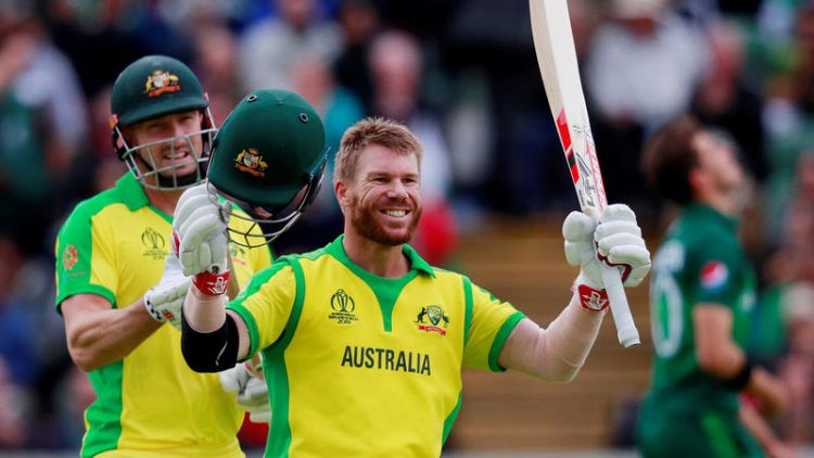Warner hits century as Australia beat Pakistan