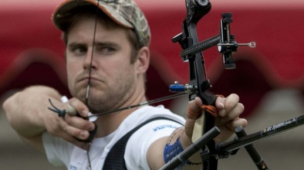 L'archer français Jean-Charles Valladont, le 14 mai 2014 à Medellin en Colombie L'archer français Jean-Charles Valladont, le 14 mai 2014 à Medellin en Colombie