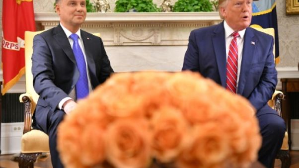 Le président américain Donald Trump reçoit son homologue polonais Andrzej Duda dans le Bureau ovale Le président américain Donald Trump reçoit son homologue polonais Andrzej Duda dans le Bureau ovale
