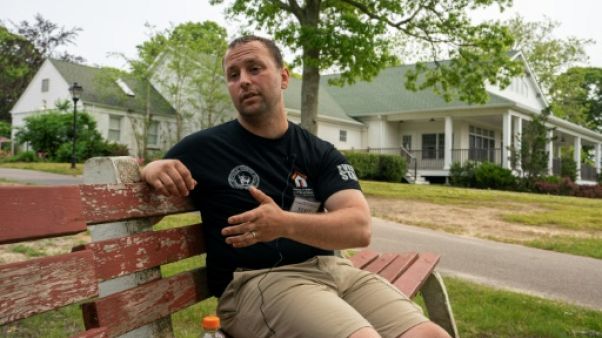 Roger King, ex-Marine ayant servi en Irak, le 1er juin 2019 à Long Island Roger King, ex-Marine ayant servi en Irak, le 1er juin 2019 à Long Island