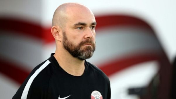 Le sélectionneur espagnol du Qatar, Felix Sanchez, lors de la finale de la Coupe d'Asie face au Japon, à Abou Dhabi, le 1er février 2019 Le sélectionneur espagnol du Qatar, Felix Sanchez, lors de la finale de la Coupe d'Asie face au Japon, à Abou Dhabi, le 1er février 2019
