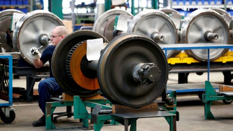 Euro zone industry output drops again, dragged down by Germany