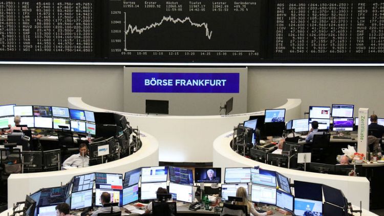 European shares dip on trade, German 5G auction lifts telecom index