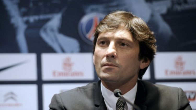 L'ancien international brésilien Leonardo, alors directeur sportif du Paris-Saint-Germain, le 18 juillet 2012 au Parc des Princes à Paris 