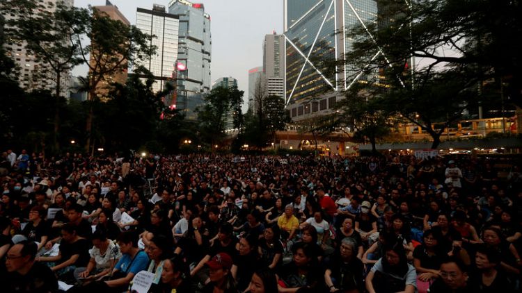 Support wavers in Hong Kong for bill allowing extraditions to China after protests