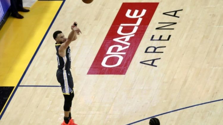 Stephen Curry des Golden State Warriors lors du match 6 de la finale NBA face aux Toronto Raptors, à Oakland, le 13 juin 2019