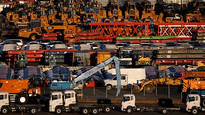 Japan's May exports seen falling for sixth month as trade war escalates - Reuters poll Japan's May exports seen falling for sixth month as trade war escalates - Reuters poll