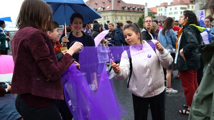 Swiss women stage strike for long-delayed equality