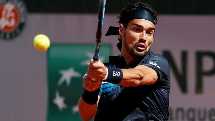 Tennis: Fognini to make debut at Laver Cup
