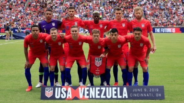 Le onze des Etats-Unis aligné face au Venezuela en match amical, le 9 juin 2019 à Cincinnati, dans l'Ohio Le onze des Etats-Unis aligné face au Venezuela en match amical, le 9 juin 2019 à Cincinnati, dans l'Ohio