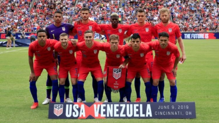Le onze des Etats-Unis aligné face au Venezuela en match amical, le 9 juin 2019 à Cincinnati, dans l'Ohio