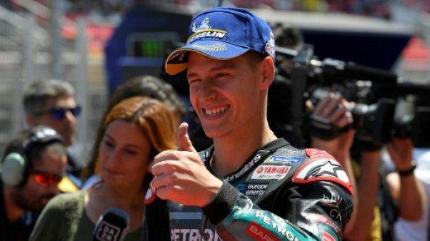 Le Français Fabio Quartararo décroche la pole position du GP de Catalogne le 15 juin 2019 Le Français Fabio Quartararo décroche la pole position du GP de Catalogne le 15 juin 2019