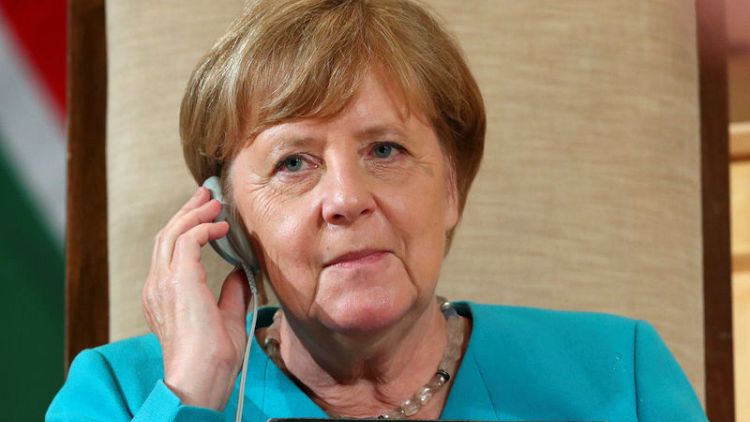 German SPD's record low in poll puts strain on Merkel's coalition