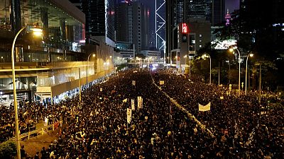 Hong Kong leader says sorry as protesters insist she quits Hong Kong leader says sorry as protesters insist she quits