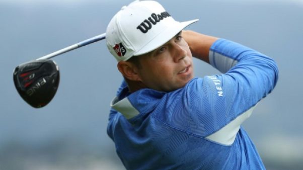 L'Américain Gary Woodland au 3e tour de l'US Open, à Pebble Beach en Californie, le 15 juin 2019 L'Américain Gary Woodland au 3e tour de l'US Open, à Pebble Beach en Californie, le 15 juin 2019