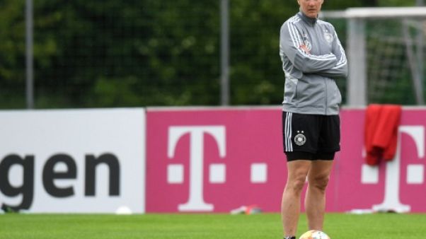 Birgit Prinz, psychologue de l'équipe d'Allemagne, lors d'un entraînement de l'équipe à Grassau, le 28 mai 2019 Birgit Prinz, psychologue de l'équipe d'Allemagne, lors d'un entraînement de l'équipe à Grassau, le 28 mai 2019