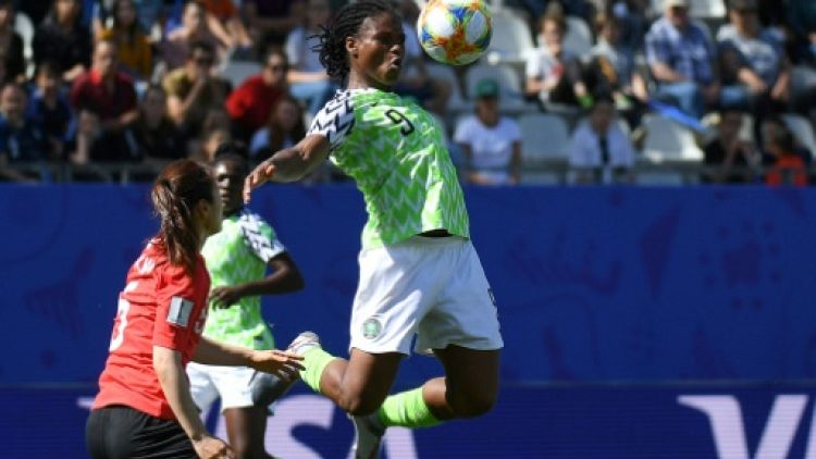L'attaquante du Nigéria, Desire Oparanozie, lors du match de phase de groupes du Mondial face à la Corée du Sud, à Grenoble, le 12 juin 2019