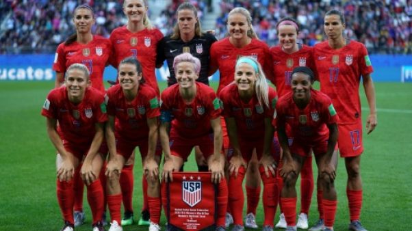 L'équipe des USA lors du match face à la Thaïlande lors du Mondial le 11 juin 2019 L'équipe des USA lors du match face à la Thaïlande lors du Mondial le 11 juin 2019