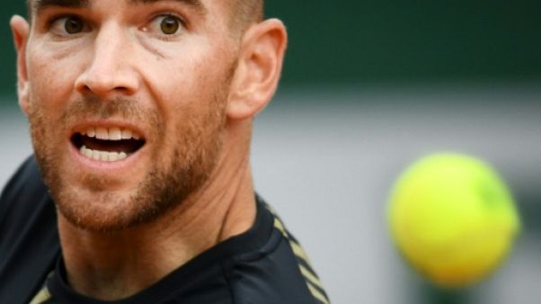 Adrien Mannarino à Rolland-Garros, le 28 mai 2019 Adrien Mannarino à Rolland-Garros, le 28 mai 2019
