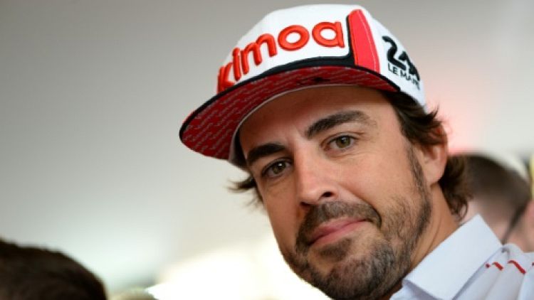 L'Espagnol Fernando Alonso en conférence de presse, avant les 24 Heures du Mans, le 14 juin 2019