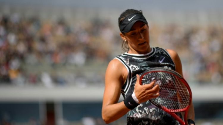 La Française Caroline Garcia lors du 2e tour de Roland-Garros le 30 mai 2019