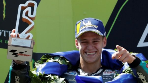 Le Français Fabio Quartararo 2e du GP de Catalogne le 16 juin 2019 Le Français Fabio Quartararo 2e du GP de Catalogne le 16 juin 2019