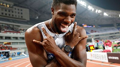 Lyles gets break from uncalled false start to run fast 150 Lyles gets break from uncalled false start to run fast 150