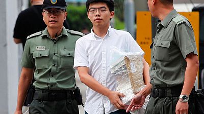 Hong Kong democracy activist freed from jail, vows to join mass protests Hong Kong democracy activist freed from jail, vows to join mass protests