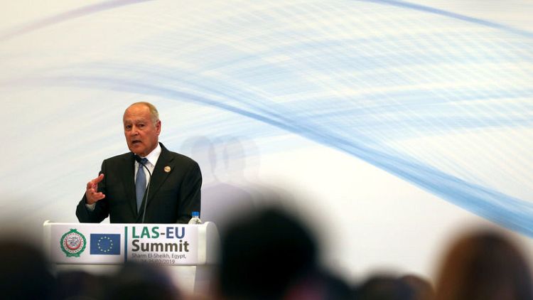 Arab League head warns no Mideast peace deal without Palestinian state