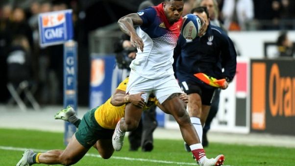 Défaite encourageante du XV de France, avec Virimi Vakatawa, battu par les Wallabies d'Australie, lors du test du 19 novembre 2016 au Stade de France Défaite encourageante du XV de France, avec Virimi Vakatawa, battu par les Wallabies d'Australie, lors du test du 19 novembre 2016 au Stade de France