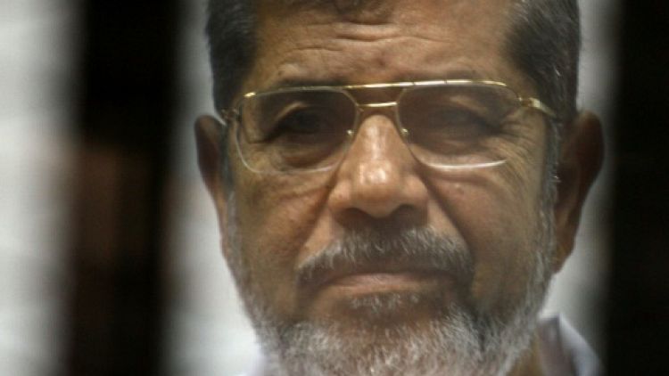 L'ancien président égyptien Mohamed Morsi le 9 mai 2014 au Caire, en Egypte