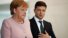 Merkel says recovered from shaking bout after drinking water