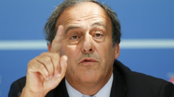 Michel Platini, placé mardi en garde à vue, lors d'une conférence de presse le 28 août 2015 à Monaco lorsqu'il était encore à la tête de l'UEFA Michel Platini, placé mardi en garde à vue, lors d'une conférence de presse le 28 août 2015 à Monaco lorsqu'il était encore à la tête de l'UEFA
