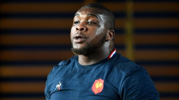 Demba Bamba lors de la préparation du Tournoi des six nations avec le XV de France, le 5 février 2019 à Marcoussis Demba Bamba lors de la préparation du Tournoi des six nations avec le XV de France, le 5 février 2019 à Marcoussis