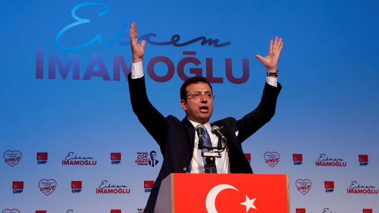 Erdogan attacks Istanbul's ousted mayor days before poll re-run