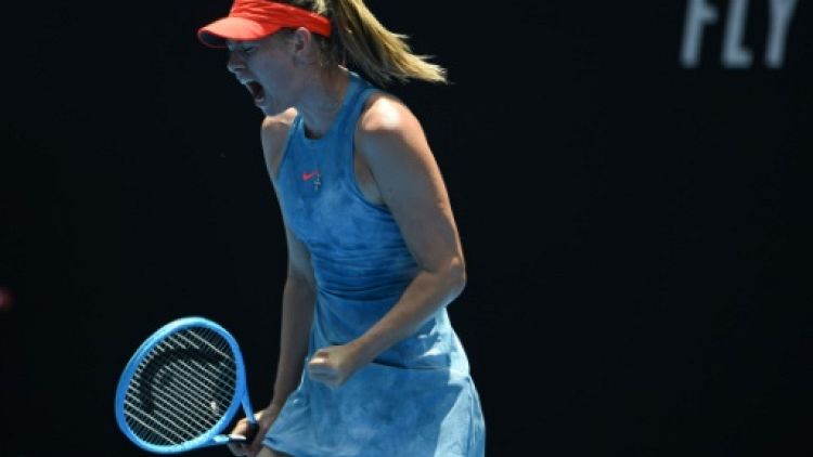La Russe Maria Sharapova lors de l'Open d'Australie le 20 janvier 2019