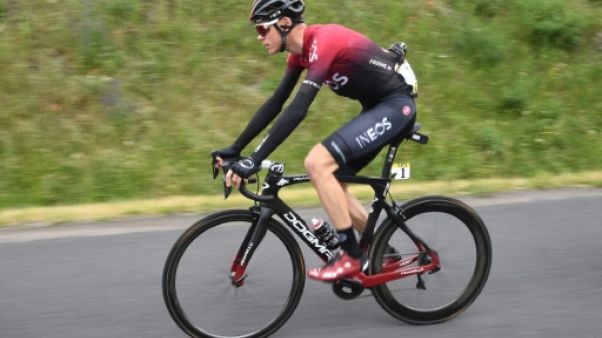 Le Britannique Chris Froome lors de la 3e étape du Dauphiné le 11 juin 2019 Le Britannique Chris Froome lors de la 3e étape du Dauphiné le 11 juin 2019