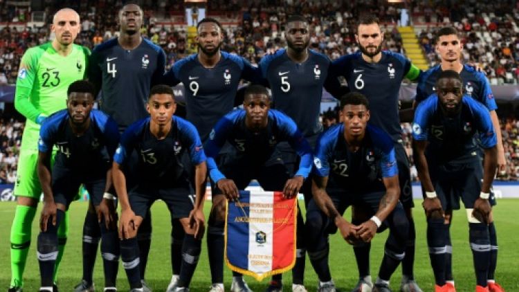 L'équipe de France Espoirs arrache la victoire contre l'Angleterre 2-1 lors de l'Euro le 18 juin 2019