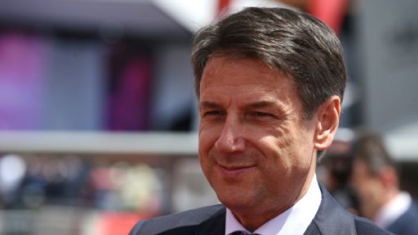 Le chef du gouvernement italien, Giuseppe Conte lors du visite au salon aéronautique du Bourget, le 17 juin 2019 Le chef du gouvernement italien, Giuseppe Conte lors du visite au salon aéronautique du Bourget, le 17 juin 2019
