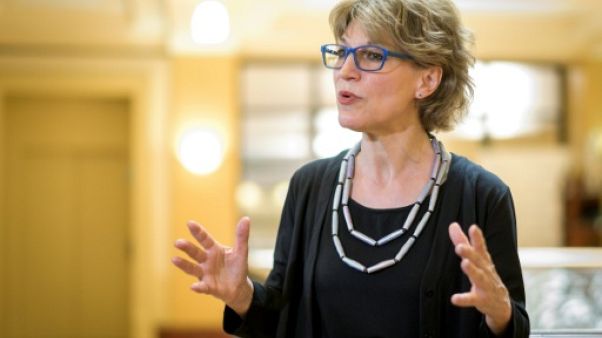 La rapporteure spéciale des Nations unies Agnès Callamard lors d'une conféfence de presse à Genève le 19 juin 2019 La rapporteure spéciale des Nations unies Agnès Callamard lors d'une conféfence de presse à Genève le 19 juin 2019