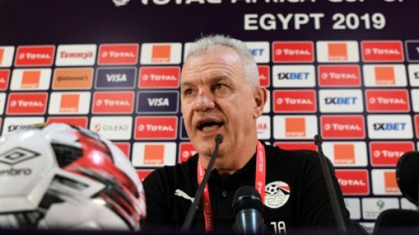 Le sélectionneur mexicain des Pharaons, Javier Aguirre, en conférence de presse au Caire, le 16 juin 2019 Le sélectionneur mexicain des Pharaons, Javier Aguirre, en conférence de presse au Caire, le 16 juin 2019