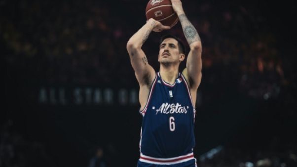 Le Monégasque Paul Lacombe lors du All Star Game français le 29 décembre 2018 à Paris Le Monégasque Paul Lacombe lors du All Star Game français le 29 décembre 2018 à Paris