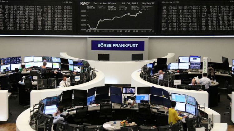 European shares hit six-week highs after Fed spurs rate cut hopes