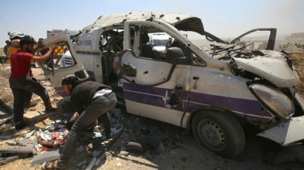 Syrie: 20 civils tués dans des frappes du régime sur la région d'Idleb Syrie: 20 civils tués dans des frappes du régime sur la région d'Idleb