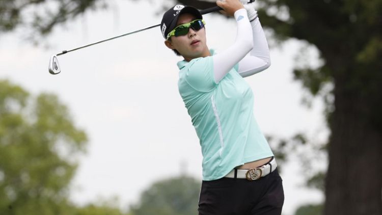 South Korean Kim grabs clubhouse lead at Women's PGA Championship