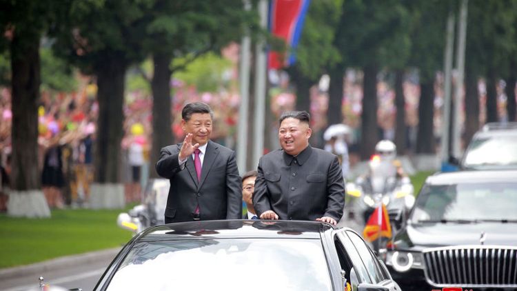 Xi, Kim say boosting China-North Korea ties good for regional peace - KCNA