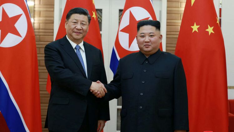 استقبال حافل للرئيس الصيني في كوريا الشمالية