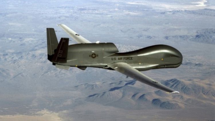 Photo non datée diffusée le 20 juin 2019 par l'US Air Force d'un drone RQ-4 Global Hawk