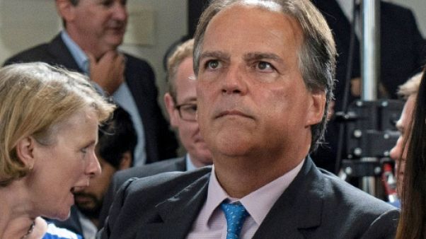 Le secrétaire d'Etat britannique aux Affaires étrangères chargé de l'Asie, Mark Field, à Londres le 10 juin 2019 Le secrétaire d'Etat britannique aux Affaires étrangères chargé de l'Asie, Mark Field, à Londres le 10 juin 2019